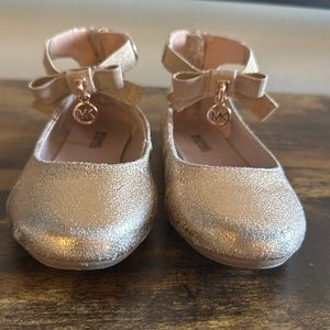 MICHAEL Michael Kors girls champagne colored shoes size 12